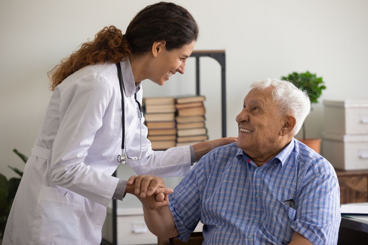 Medicare patient with doctor